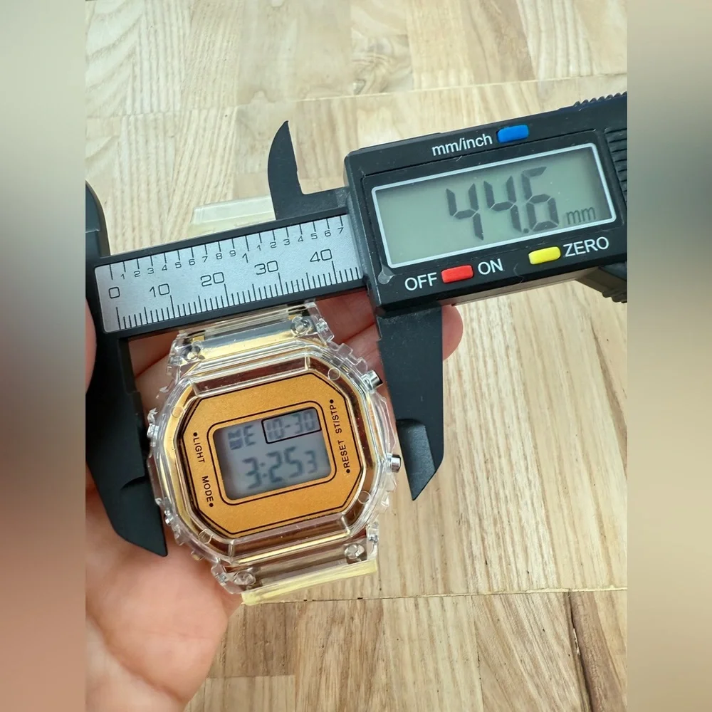 Unbranded digital transparent strap watch NEW BATTERY